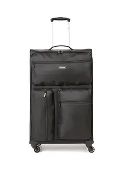 چمدان و ساک مسافرتی چمدان تک Softside Medium Check in Luggage Trolley Black 