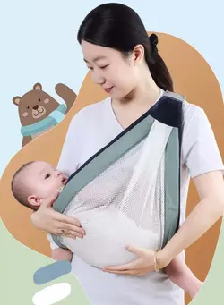 لوازم حمل آغوش Newborn Baby Carrier Baby Sling Carrier Adjustable Carrier Breastfeeding Support Nursing Cover Newborn Baby Soft Baby Carrier 