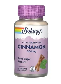 ویتامین و ساپلیمنت مکمل‌های گوارشی Vital Extracts Cinnamon 300 mg 60 VegCaps