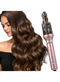 اتو مو فر کننده Hair Curling Iron Automatic Curling Wand Auto Roller 360 Rotating Styling Wand 1.1