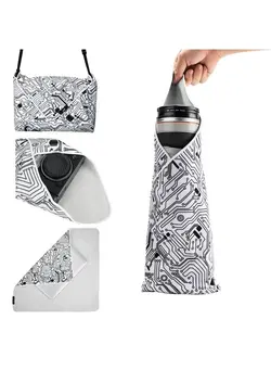 لوازم جانبی فیلم‌برداری و عکاسی اکسسوری حرفه‌ای 19.7 Inch Folding Protective Wrap Wrapper, Self-Stick Storage Travel Pouch for iPad Laptop Switch Microphone Flash Drone Action Camera Hard Disk Telescope Recorder & More Electronic Accessories 