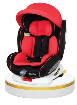 لوازم حمل صندلی اتومبیل Nurtur Ultra Baby Kids 4in1 Car Seat  360  Rotation  ISOFIX   9Level Adjustable Headrest and Canopy  0 months to 12 years  Upto 36kg Official Nurtur Product 