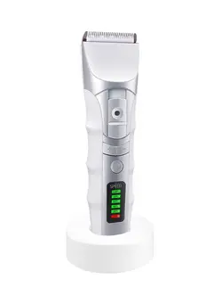 مردانه ماشین اصلاح LED Display Rechargeable Hair Clipper Trimmer White 