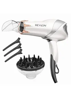 لوازم و مواد فرم‌دهی مو سشوار Infrared Hair Dryer | 1875 Watts of Maximum Shine, Softness and Control, (White) 