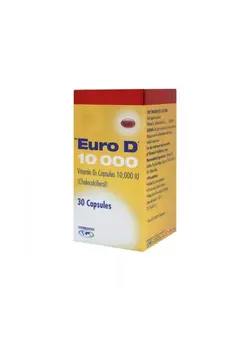 ویتامین و ساپلیمنت مکمل‌های گوارشی Euro D 10000 Capsules 30's