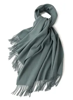 لباس بافت و شال گردن Solid Warm Thickened Lambswool Scarf 
