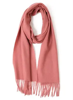 لباس بافت و شال گردن Solid Color Soft And Comfortable Wool Scarf 