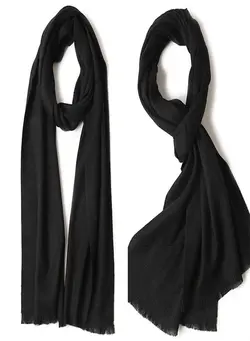 لباس بافت و شال گردن Warm Solid Short Beard Wool Scarf 