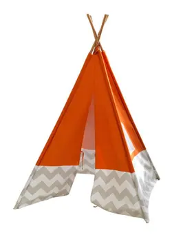 بازی‌های فضای باز و تجهیزات پارک چادر و تونل بازی KidKraft - Orange Teepee Tents 