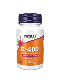 ویتامین و ساپلیمنت مکمل‌های گوارشی Vitamin E-400 with Mixed Tocopherols – 50 Softgels