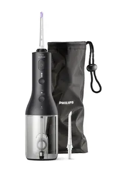 بهداشت دهان و دندان تجهیزات جرم‌گیری دندان Philips Sonicare Cordless Power Flosser 3000,Black HX3806/33 Certified UAE 3 Pin 