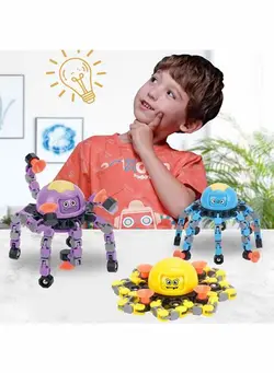 گجت، فیجت و سرگرمی اسپینر 4PCS Transformable Fidget Spinners 