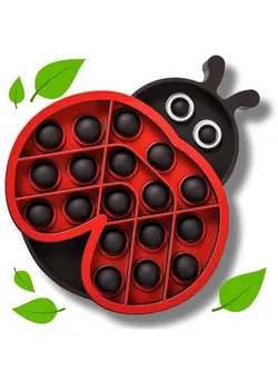 گجت، فیجت و سرگرمی اسپینر Pop Fidget Toy, Ladybug Toy Sensory Bubble Popper Toys; Push Squeeze Toys Antianxiety Toys For Kids Adults; Easter Finger Toy For Special Needs, Easter Party Favor Gifts, Easter Basket Stuffers 