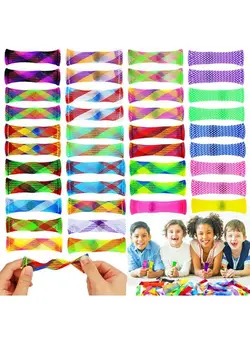 گجت، فیجت و سرگرمی اسپینر 40 Pack Mixed Color Marble Mesh Fidget Toys,Fidget Toy Stress Relieve Toy, Focus Enhance, Marble And Mesh Fidgets For Adults And Children With Adhd Add Ocd Autism 