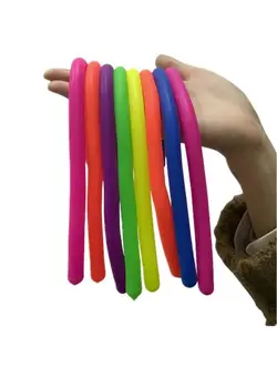 گجت، فیجت و سرگرمی اسپینر Stretchy String Fidget Toys Calming Sensory Toys Monkey Noodle Fidget Stress Anxiety Relief For Kids Adults,8 Pack 