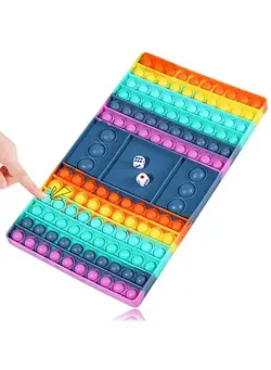گجت، فیجت و سرگرمی اسپینر Big Pop Game Fidget Toys, Pop Chess Board Game With Dices Fidget Toy, Giant Bubble Fidget Game Sensory Toys For Adults Boys Girls, Popper Stress Relief Fidget Toys For Kids 