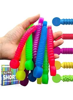 گجت، فیجت و سرگرمی اسپینر Stretchy Strings Super Sensory Mini 10Pck ; Calming Monkey Noodles ; Perfect Fidget Toys For Anxiety & Stress ; Great Kids Party Favors ; Easter Gifts For Kids ; Easter Basket Stuffers For Boys 