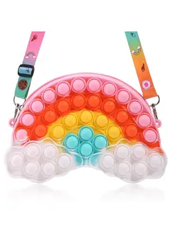 گجت، فیجت و سرگرمی اسپینر Easter Gifts Girls Toys Pop Purse, Easter Day Gifts For Girls 4 12, Rainbow Girls Purse Fidget Toy, Popper Pop Shoulder Bag School Supplies, Fidgets Birthday Return Gifts For Girl Party Favors 