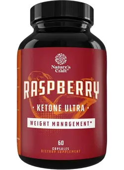 ویتامین و ساپلیمنت مکمل‌های گوارشی Blend Of Raspberry Ketones Green Tea Extract And African Mango Lose Weight Faster Potent Ingredients To Speed Up Weight Loss Suppress Appetite & Burn Fat 60 Capsules