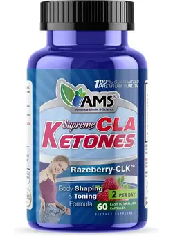 مکمل‌های ورزشی بعد از تمرین Ams Raspberry Ketone With 60 caplets