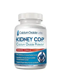 ویتامین و ساپلیمنت مکمل‌های گوارشی Kidney Cop Calcium Oxalate Protector 120 Capsules Patented Kidney Support For Calcium Oxalate Crystals Helps Stops Recurrence Of Stones Stronger Than Chanca Piedra Stone Breaker Supplements