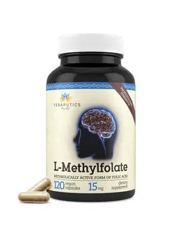 ویتامین و ساپلیمنت تقویت‌کننده‌های ایمنی Lmethylfolate 15Mg ; 120 Vegan Capsules ; Premium ; 5Mthf Active Methyl Folate Supplement For Mood Homocysteine Methylation Nongmo Glutenfree No Fillers Folic Acid Brain Support 
