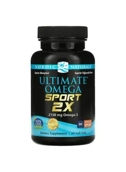 مکمل‌های ورزشی افزایش انرژی Nordic Naturals Ultimate Omega Sport 2x 1075 mg 60 Soft Gels