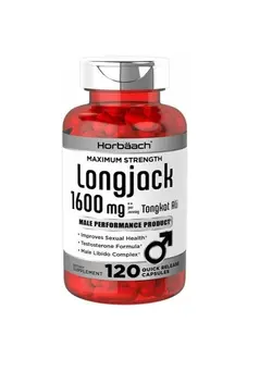 ویتامین و ساپلیمنت مکمل‌های گوارشی Horbaach Longjack Root 120 Capsules