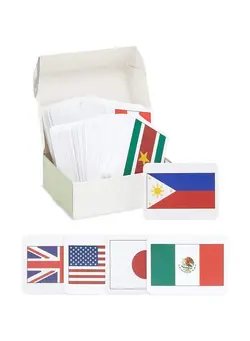 یادگیری و آموزشی سایر 205 Countries Of The World Flags Flash Cards For Kids Country Continent Capitals Geography Education (2.5 X 3.5 In) 
