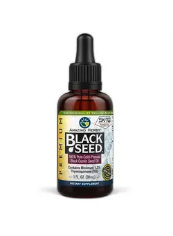 ویتامین و ساپلیمنت مکمل‌های گوارشی Premium Black Seed Oil - 1 Fl Oz