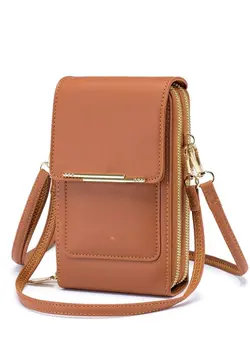 کیف، کوله‌پشتی و چتر چتر Small Crossbody Bag Cell Phone Purse for Women, Leather Shoulder Bag Wallet Purse with Credit Card Slots 