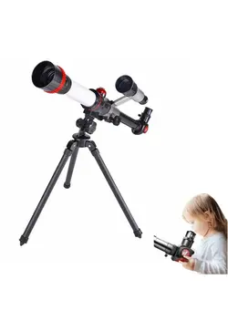 دوربین فیلم‌برداری و عکاسی تلسکوپ و میکروسکوپ COOLBABY Astronomical Stargazing Telescope  Children's Monocular Telescope Fully Multi-Coated Optics Astronomical Refractor With Tripod  For Scientific Experiment Simulation 
