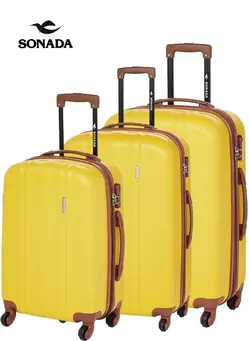 چمدان و ساک مسافرتی ست چمدان Set of 3 Hardside ABS Luggage Light Weight With Digit Lock 
