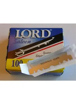 مردانه تیغ و ماشین اصلاح بدن 200 Lord Razor Blades Super Stainless Single Edge for Barbers 