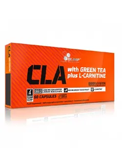 مکمل‌های ورزشی ارموژنیک Olimp  CLA with Green Tea Plus L-Carnitine and L-Definition Weight Loss Supplement - Pack of 60 capsules
