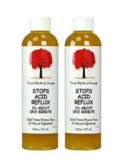 مکمل‌های تقویتی و تنظیمی گیاهی 2-Piece Organic Farms Stops Acid Reflux Dietary Supplement