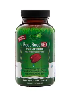 مکمل‌های تقویتی و تنظیمی گیاهی Beet Root RED Max-Conversion With Nitric Oxide Booster - 60 Liquid Soft-Gels