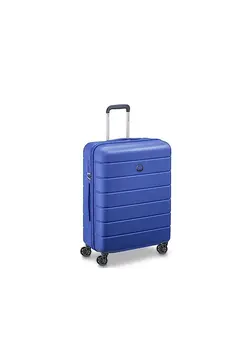 چمدان و ساک مسافرتی چمدان تک Delsey Lagos 66cm Hardcase 4 Double Wheel Check-In Luggage Trolley Case Deep Blue - 00387081022W9 
