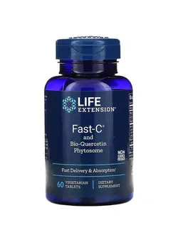 ویتامین و ساپلیمنت مکمل‌های گوارشی Fast-C And Bio-Quercetin Phytosome Dietary Supplement - 60 Capsules
