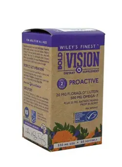 ویتامین و ساپلیمنت مکمل‌های گوارشی WILEYS BOLD VISION PROACTIVE 550MG SOFTGEL 60S
