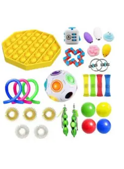 گجت، فیجت و سرگرمی پاپ ایت Push Pop Bubble Sensory Fidget Toys Set One Size 
