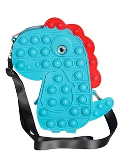 گجت، فیجت و سرگرمی پاپ ایت Dinosaur Shoulder Bag Push Pop Bubble Fidget Toy 18x13.3x4cm 