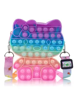 گجت، فیجت و سرگرمی پاپ ایت Kitty Pop Fidget Toy Shoulder Bag 14x12x3.5cm 