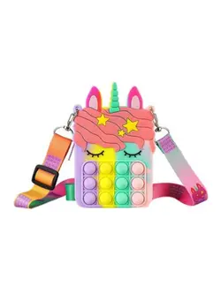 گجت، فیجت و سرگرمی پاپ ایت Pop Fidget Shoulder Bag For Girls 13.5x8.5cm 