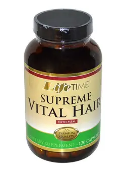 ویتامین و ساپلیمنت مکمل‌های گوارشی Vitamins Supreme Vital Hair With MSM - 120 Capsules