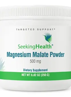 ویتامین و ساپلیمنت مکمل‌های گوارشی Magnesium Malate Powder, 500 mg Dimagnesium Malate Supplement to Support Sleep and Balanced Mood, High-Absorption Chelated Magnesium, Vegan and Vegetarian (100 Servings)