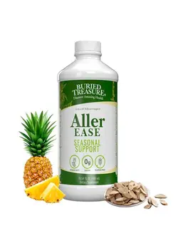 ویتامین و ساپلیمنت مکمل‌های گوارشی Allerease Herbal Allergy Relief High Potency Liquid Formula With Vitamins Minerals And Herbal Blend Of Bayberry Eyebright Mullen Msm Zinc 16 Oz