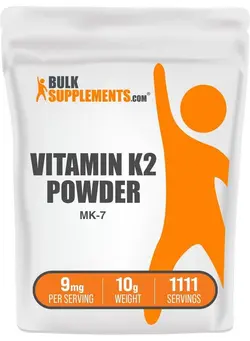 ویتامین و ساپلیمنت مکمل‌های گوارشی Vitamin K2 Powder Vitamin K2 Mk7 Vitamin K2 Supplement Mk7 Vitamin K2 Vit K2 Mk7 For Bone Health 90Mcg (9Mg) Of Vitamin K2 Mk7 Per Serving (10 Grams 0.35 Oz)