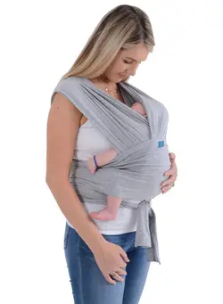 لوازم حمل آغوش Snuggleroo Baby Carrier - Light Grey 