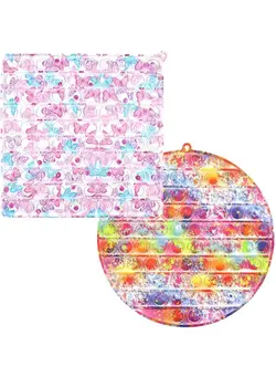 گجت، فیجت و سرگرمی پاپ ایت 2-Piece Big Size Pop Push Bubble Sensory Fidget Toy 